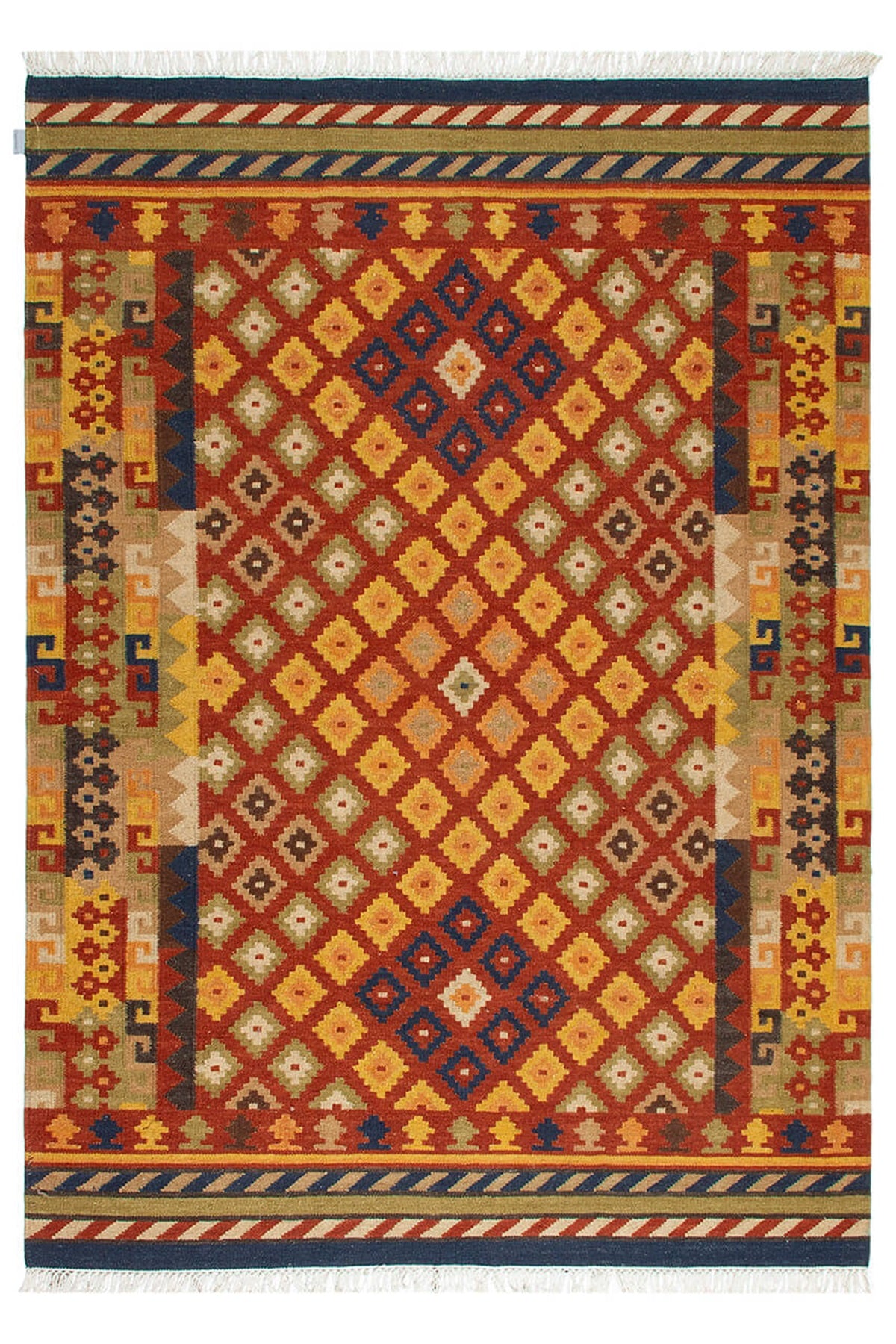 Tapis kilim orient tissé main en laine SIVA