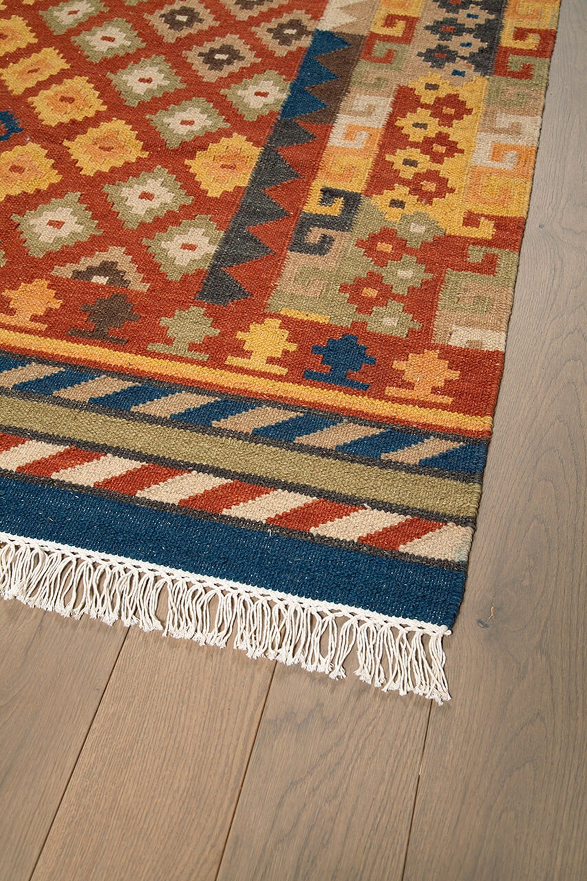 Tapis kilim orient tissé main en laine SIVA