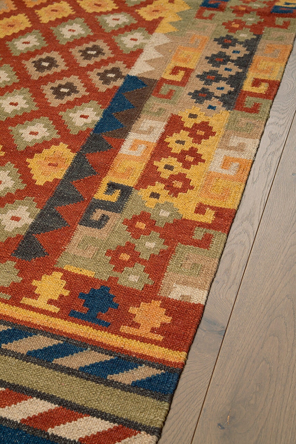 Tapis kilim orient tissé main en laine SIVA