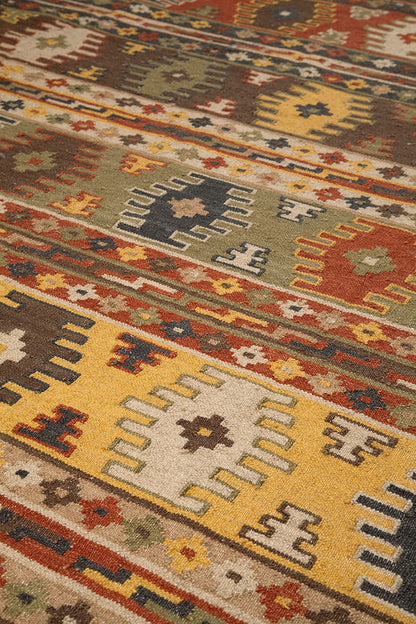 Tapis kilim orient tissé main en laine LAZO