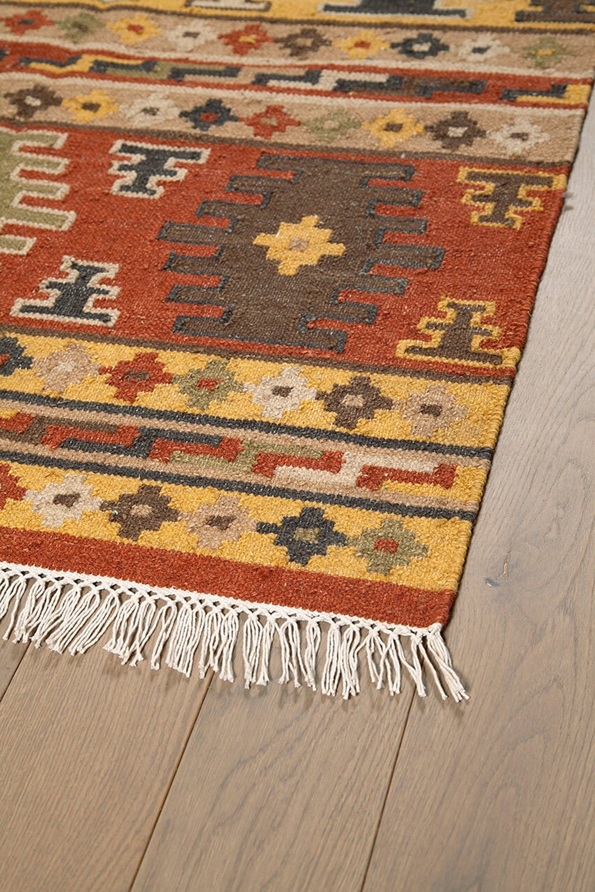 Tapis kilim orient tissé main en laine LAZO