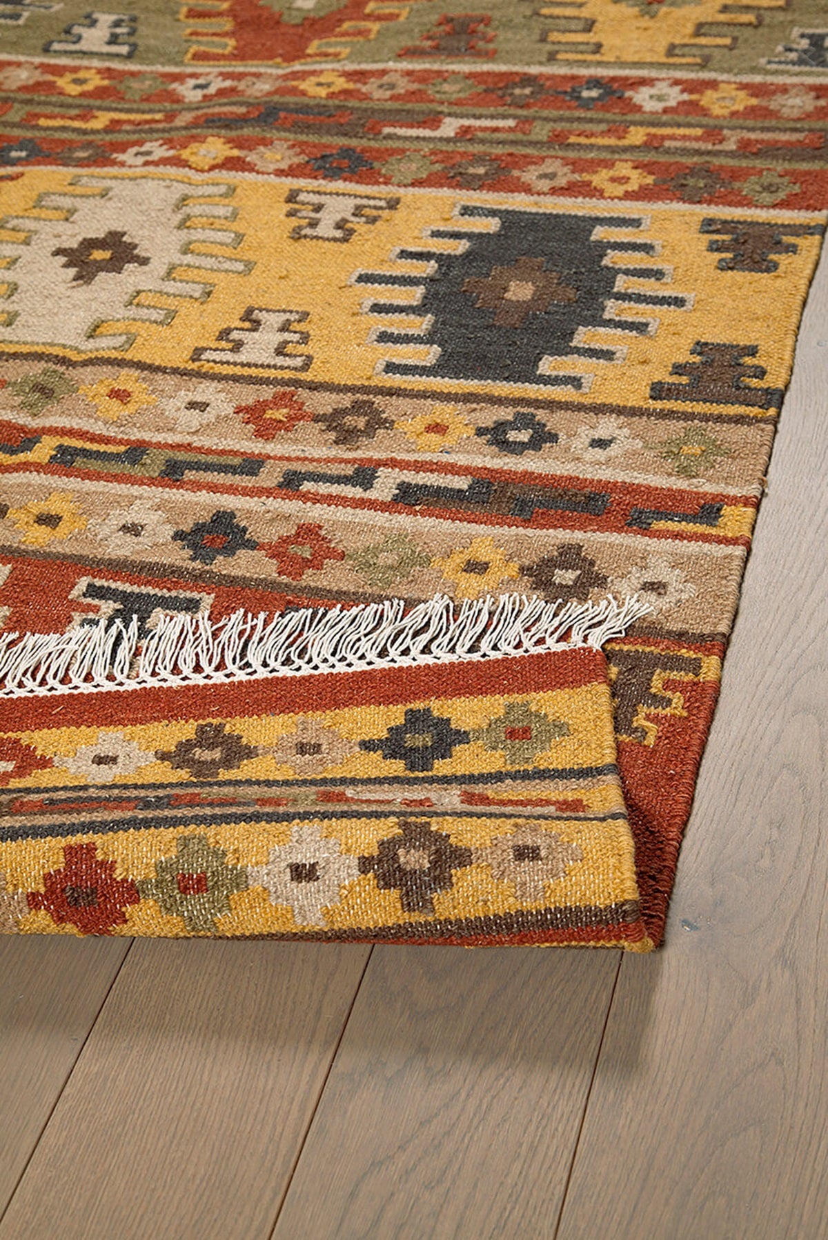 Tapis kilim orient tissé main en laine LAZO