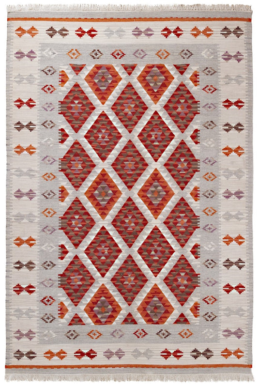 Tapis kilim orient tissé main en laine ZAGRA