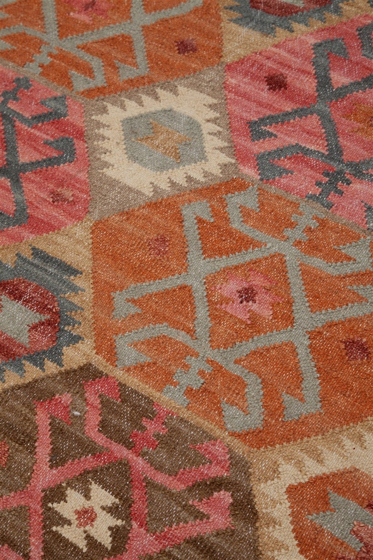 Tapis kilim orient tissé main en laine BAKAN