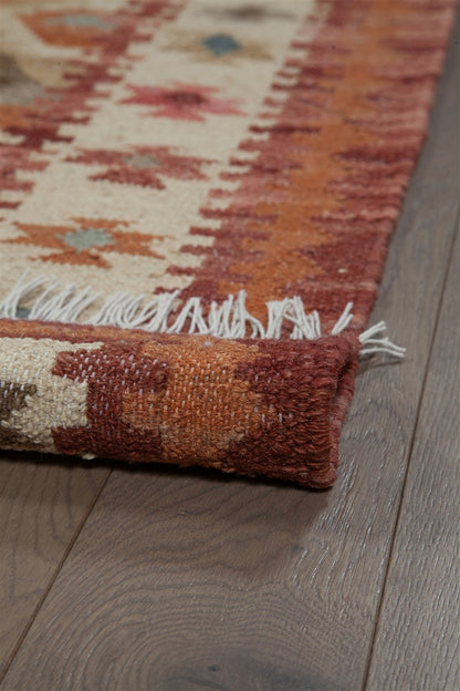 Tapis kilim orient tissé main en laine BAKAN