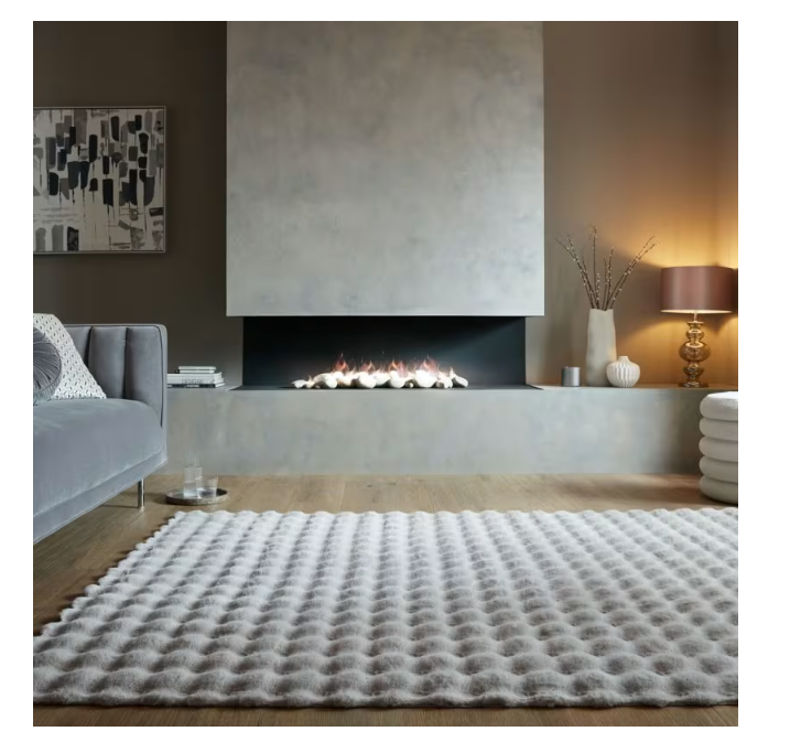 Tapis fausse fourrure HONEYCOMB