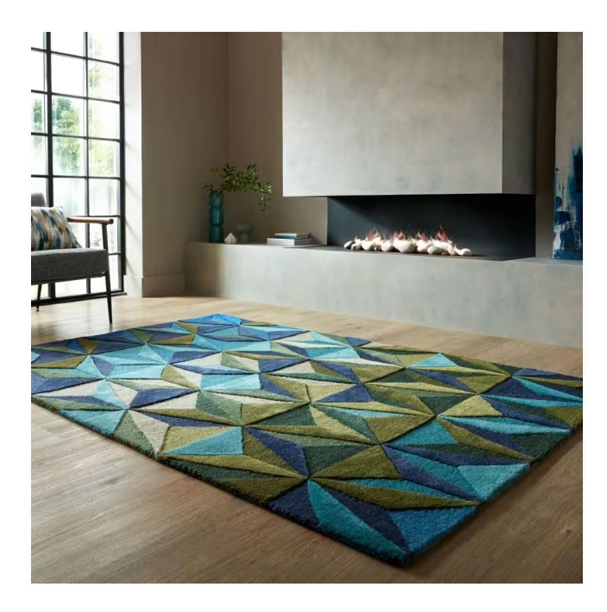 Tapis moderne en laine fait main UTOPIA