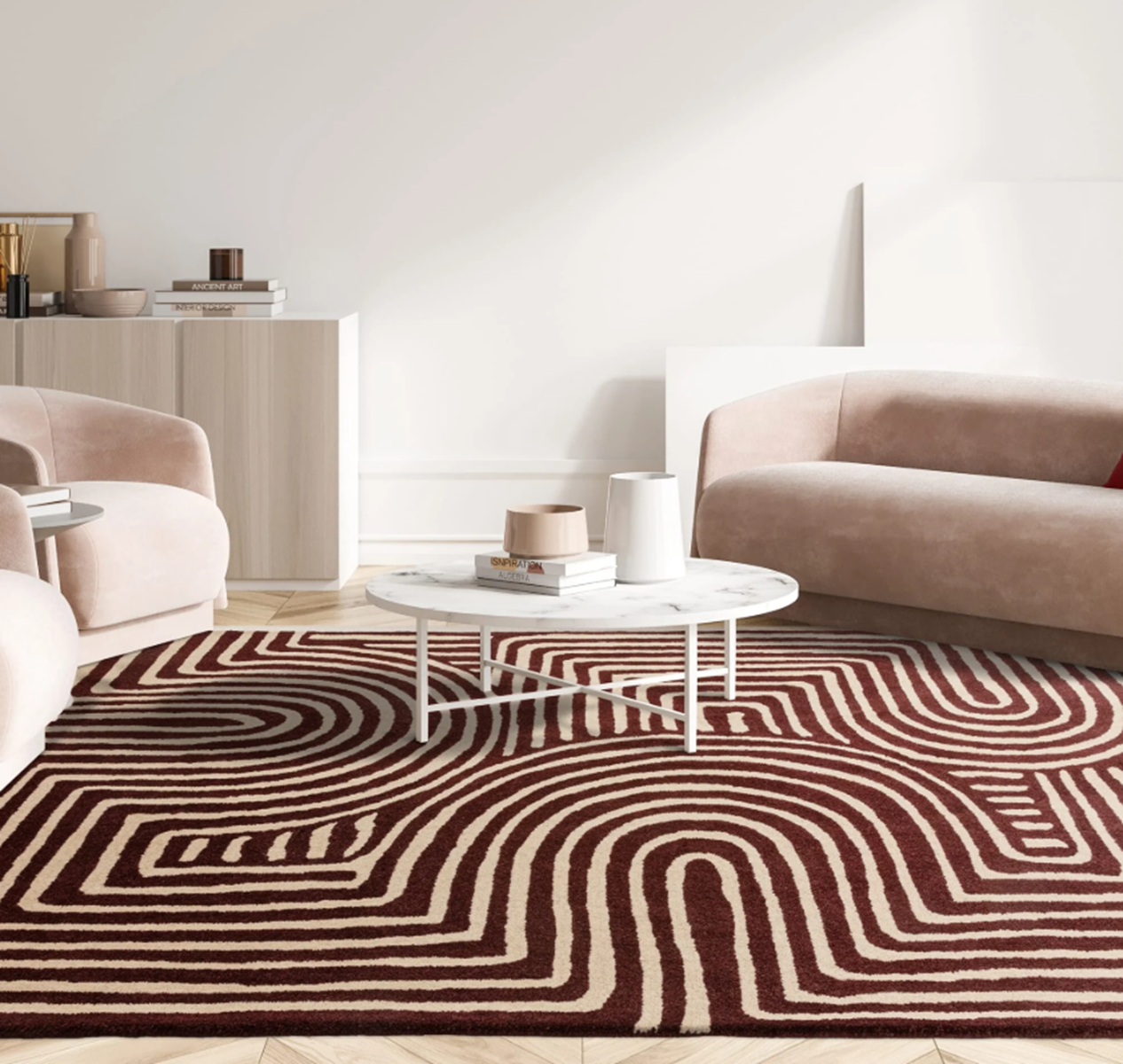 Tapis tufté main en laine TWISTER