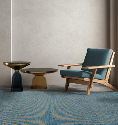 Tapis de salon moderne en jute BLUEBERRY